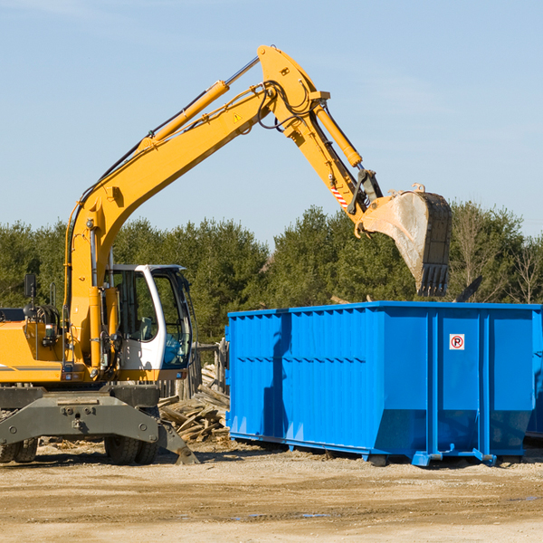 can i choose the location where the residential dumpster will be placed in Forsyth County Georgia